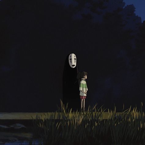 Studio Gibhili Widget, Ghibli Films Aesthetic, Chihiro Desktop Wallpaper, Iconic Ghibli Scenes, Chihiro And No Face, Ghibli Artwork, Studio Ghibli Movies, Studio Ghibli Art, Ghibli Movies