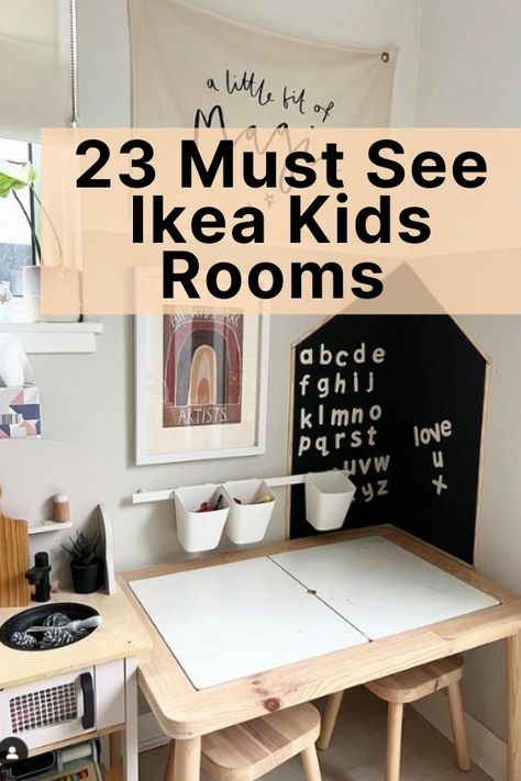 How To Create The Perfect Space For Your Little One With These 23 Must See Ikea Kids Rooms Ikea Toddler Room, Ikea Girls Room, Ikea Decor Hacks, Ikea Kids Playroom, Ikea Kids Bedroom, Ikea Hacks Ideas, Ikea Hack Kids, Ikea Playroom, Ikea Craft Room