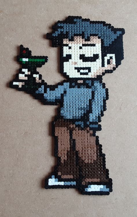 Scott Pilgrim Vs The World Perler Beads, Scott Pilgrim Perler Beads, Wallace Wells, Perler Creations, Easy Perler Beads Ideas, Pixel Art Tutorial, Scott Pilgrim Vs. The World, Perler Art, Perler Crafts