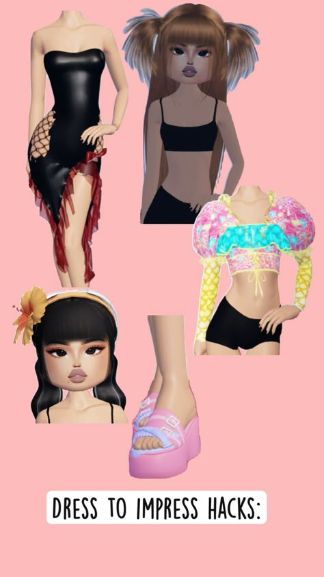 Hair hack/ clothing hack Hack Clothing, Tropical Outfits, Hair Hack, Roblox 3, Combo Dress, Cool Avatars, Beautiful Body, Game Dresses, Easy Trendy Outfits