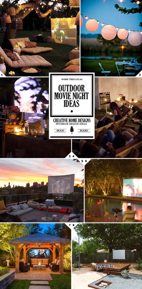 When creating an outdoor movie night, there are 4 main things to think about. 1) Where are you going to set it up. 2) What is the best way to create the movie screen. 3) What sort of seating/furniture are you going to use (this can be as easy as using floor cushions). And 4) […] Outdoor Movie Night Ideas, Outdoor Movie Party, Movie Night Ideas, Backyard Movie Party, Outdoor Movie Night, Outdoor Movie Theater, Party Seating, Backyard Movie Nights, Outdoor Cinema