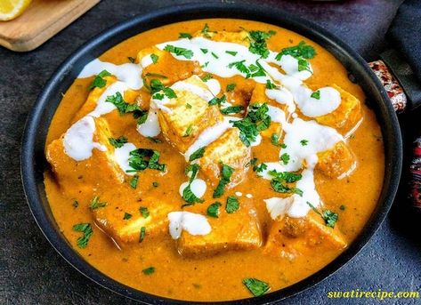 Sahi Panner Sahi Paneer, Shrimp Tikka Masala, Lamb Tikka Masala, Shahi Paneer Recipe, Mango Chicken Curry, Chicken And Pastry, Butter Paneer, Butter Masala Recipe, Vegetable Samosa