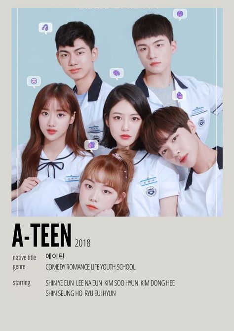 Korean Web Series (2018) A Teen Web Drama, Teen Web, Korean Tv Series, Korean Drama Series, Drama School, Film Posters Minimalist, Korean Drama Tv, Drama Tv Shows, Drama Ideas