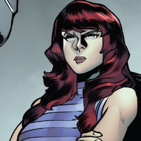 mary jane watson Mj Comic Icons, Mary Jane Watson Icons, Red Haired Cartoon, Mary Jane Watson Aesthetic, Mary Jane Spiderman Comic, Mary Jane Watson Comic, Mj Comics, Mary Jane Marvel, Mary Jane Comic