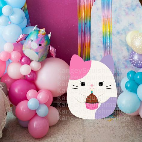 Squishmallow Birthday Party Decorations, Squishmallow Birthday Party, 7th Birthday Party Ideas, Foam Boards, Pokemon Birthday Party, Corrugated Plastic, Pokemon Birthday, Birthday Planning, 9th Birthday