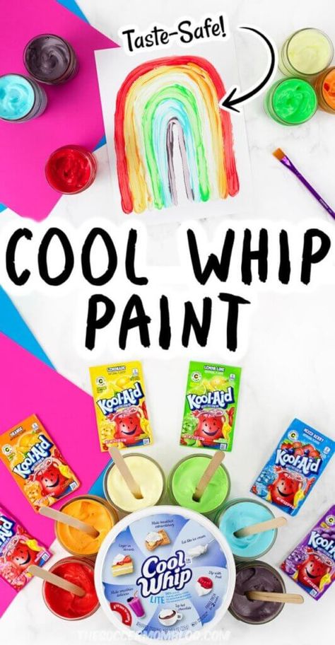 Cool Whip Paint, Sensory Activities With Food, Summer Childcare Activities, Food Sensory Activities Preschool, Sensory Recipes Preschool, Messy Crafts For Toddlers, Picnic Themed Activities For Kids, Cool Whip Painting, Summer Toddler Activities Daycare