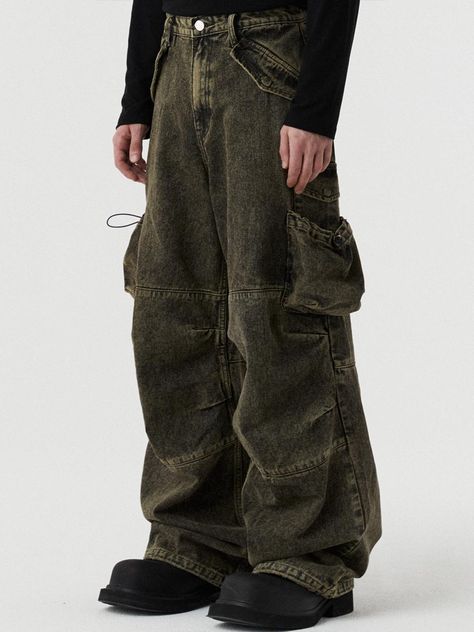 Burlap Pants, Alt Pants, Pants With Patches, Cargo Pants Pockets, Construction Pants, Grunge Fits, Cargo Pants Color, Brown Cargo Pants, Yellow Tone