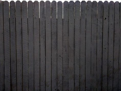 Charcoal Gray Painted Fence Texture - Free High Resolution Photo Painted Wooden Fence, Grey Fence Paint, Grey Deck Stain, Charcoal Grey Paint, Painted Fence, Grey Fences, Grey Deck, Exterior House Renovation, Charcoal Paint