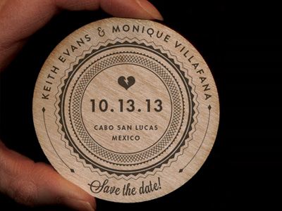 ikre8 - Wood Save the Date Magnet with rubber stamp. Wedding Invite Event Typography, Doorgift Ideas, Glowforge Wedding, Wooden Work, Stamp Wedding, Laser Printing, Laser Cut Wood Crafts, Laser Projects, Laser Engraved Ideas