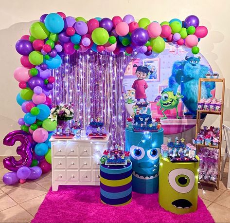 Monsters Inc Birthday Party Ideas 3rd, Monsters Inc Baby Shower, Monster Co, Monsters Inc Baby, Baby Birthday Party Theme, Monsters Inc Boo, Monster 1st Birthdays, Monster Inc Birthday, Twin Birthday Parties