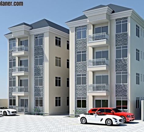 Small Apartment Complex, Small Apartment Building Design, Residential Architecture Apartment, House Projects Architecture, Hotel Design Architecture, Building Design Plan, Small Apartment Building, Apartments Exterior, Residential Building Design