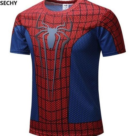 Marvel Avengers Costume Short Sleeve T-Shirt [All Superheroes] Available now!  http://ift.tt/2qFD272  #superman #ironman #batman #costume #marvel #avengers #wintersoldier #captainamerica #superhero #bestofsuperhero New Spiderman Suit, Spiderman Outfit, Superhero Superman, Captain America Tshirt, Avengers Costumes, Spider Shirt, Superman And Spiderman, Spiderman Shirt, Fitness Shirts