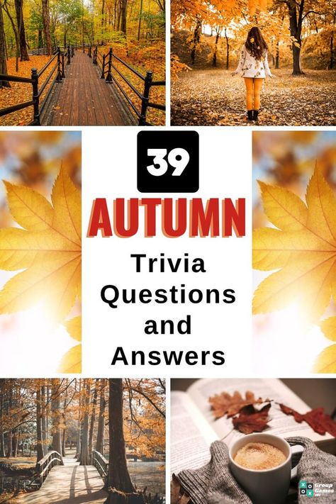 39 Autumn Trivia Questions and Answers Circles Curriculum, Fall Trivia, Trivia Games For Adults, Trivia Questions For Adults, Halloween Trivia Questions, Easter Trivia, Trivia For Seniors, Quizzes And Answers, Relationship Games