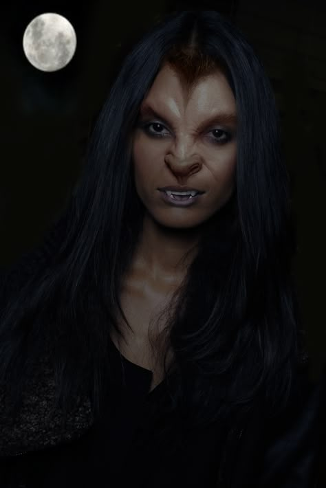 Werewolf Prosthetic Makeup, Werewolf The Forsaken, Werewolf Makeup Female, Female Lycan, Lady Werewolf, Wolf Female, Real Werewolf, Female Werewolf, Werewolf Makeup