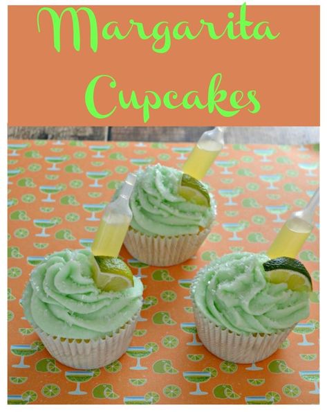 Margarita Frosting, Margarita Cupcakes With Tequila, Cocktails Recipes Easy, Limeade Margarita, Happy Hour Recipes, Gorgeous Cupcakes, Flavored Cupcakes, Tequila Recipes, Strawberry Banana Milkshake