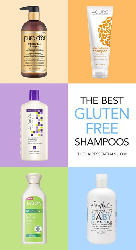 Is your shampoo making you sick? No worries, here is a list of the best gluten free shampoos and conditioners. #GlutenFree #CeliacDisease Shampoo Making, Aip Foods, Celiac Symptoms, Gluten Free List, Gluten Free Info, Gluten Free Makeup, Teresa Caruso, Gluten Free Beauty Products, Healthy Bodies