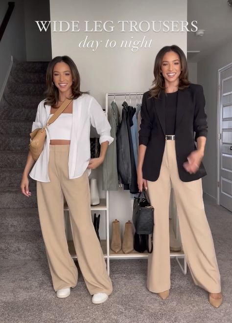 Beige Baggy Cargo Pants Outfit, Palazzo Beige Outfit, Outfit Cargo Beige, Baggy Cargo Pants Outfit, Plazo Outfits, Palazzo Outfit, Wide Leg Outfit, Outfit 2023, Cream Pants