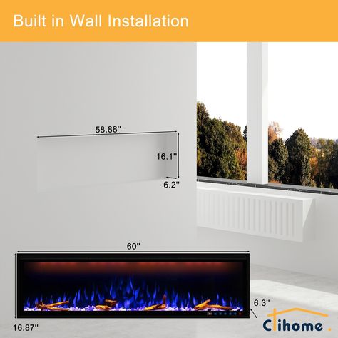 Introducing our versatile electric fireplace, featuring 13 LED flame colors. This fireplace has successfully passed SGS Testing, ensuring its high quality and safety standards. Ceiling Fan Shades, Housewares Store, Bohemian Farmhouse, Space Heaters, Outdoor Bath, Wall Mount Electric Fireplace, Recessed Wall, Kids Headboard, Kids Vanity