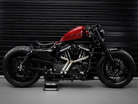 Harley-Davidson® Sportster 48 "Cafe Racer" by Garasi 19 Hd 883 Iron, Harley Sportster 48, Harley Davidson 48, Harley Sportster 1200, Sportster Cafe Racer, Motos Bobber, Sportster 48, Harley Davidson Sportster 883, Harley Davidson Sportster 1200