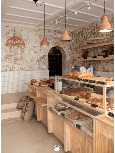 Bread Store Design, Japanese Bakery Shop, Bread Boutique, Bread Store, Bakery Shop Interior, Japanese Bakery, Rustic Bakery, Patisserie Design, Bakery Shop Design