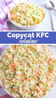 Copycat Coleslaw Recipe, Coleslaw Kfc, Copycat Coleslaw, Copycat Kfc Coleslaw, Traditional Coleslaw Recipe, Kfc Coleslaw Recipe, Copycat Kfc, Pork Barbecue, Cabbage And Carrots