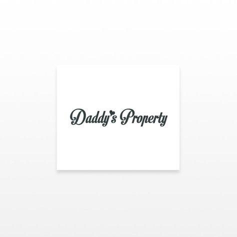 2 Daddy's Property Temporary Tattoos | Etsy Property Of Tattoos, Tattoo Transfers, Temp Tattoo, Oh Yes, Baby Oil, Finger Tattoos, Temporary Tattoos, Temporary Tattoo