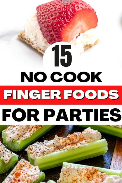 No Cook Finger Foods, Finger Foods Recipes, Easy Cold Finger Foods, Foods For Parties, Finger Foods For Parties, Decorating Plates, Potluck Finger Foods, Summer Finger Foods, Inexpensive Appetizers