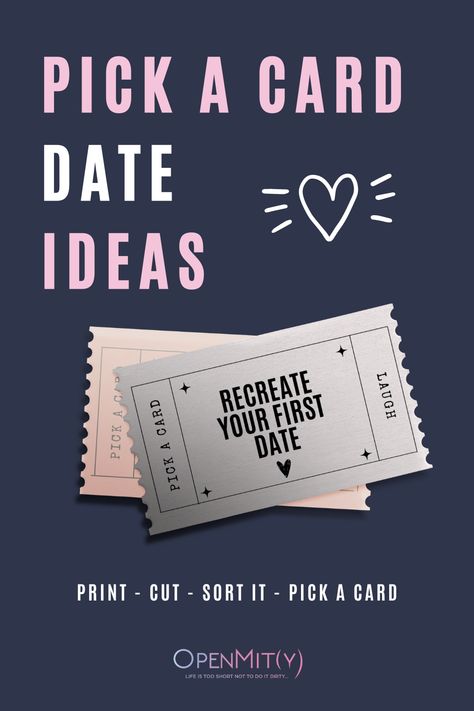 Best date night with free printable pick a card ideas. Sign up and get your printable freebie from OpenMity with printable index card date ideas directly in Your E-mail for free. Date Cards For Husband, Flash Card Date Night Ideas, Flash Card Date Ideas, Pick A Card Birthday Ideas, Date Ideas Printable, Index Card Date Ideas Tik Tok, Date Idea Cards, Index Card Challenge Date Night, This Or That Date Night