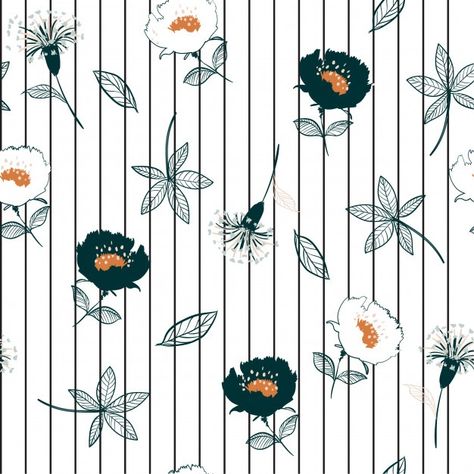 Ethnic Print Pattern, Gallery Wall Nursery, Vintage Flowers Wallpaper, Vintage Floral Wallpapers, Pattern Design Inspiration, Leaves Illustration, Print Design Art, Abstract Pattern Design, Flower Pattern Design