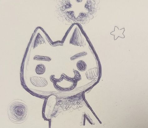 ib: termite8724 on pinterest #toro #drawing #fyp Toro Inoue Drawing, Doodles In Class Ideas, Toro Drawing, Amazing Sketches, Goofy Drawing, Cat Doodle, Cat Sketch, Cute Doodles Drawings, Funny Drawings