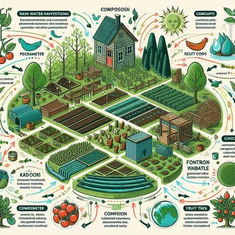 The Sustainable Promise of Permaculture 1 Acre Permaculture Design, Permaculture Livestock, Permaculture Garden Design Layout, Water Preservation, Design Fundamentals, Water Harvesting, Communal Living, Organizing Life, Passive Solar Design