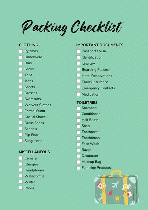 The strength of global tourism has been on a relentless test in recent years, with various factors threatening to derail the steady and confident growth of the traveling trend. From economic turbulence to security issues and natural disasters, there’s been a lot to deal with, yet somehow the travel industry overcomes everything. Why? Checklist For Travel, Packing Checklist Template, Checklist Travel, Travel Packing Checklist, School Bag Essentials, Back To School Bags, Packing Checklist, Packing Lists, Travel Checklist