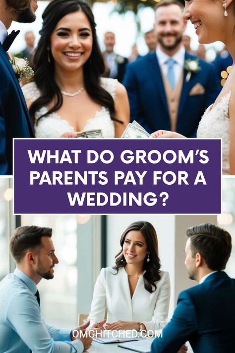 Wondering what expenses groom's parents take care of for a wedding? You’re not alone! Our friendly guide is here to explain who pays for what. From the rehearsal dinner to decor and flowers, understand the costs that might land on the groom’s side of the family. Knowing these wedding budget details can really help you plan ahead. Saving money comes easier when you know all the different parts of the bill! Click here to learn how to split wedding costs and keep your finances in check! What Does Grooms Family Pay For, What Does The Grooms Family Pay For, Grooms Parents Responsibilities, Wedding Who Pays, How To Split, Honeymoon Planning, Wedding Expenses, Wedding Budget, Wedding Costs