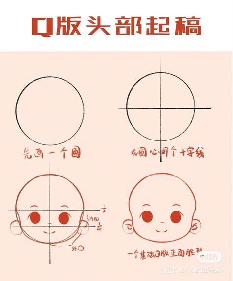 How To Draw Chibi Face Step By Step, Chibi Tutorial Step By Step, Chibi Face, Sunset Canvas Painting, Art Tutor, Chibi Sketch, Drawing Tutorial Face, Anime Tutorial, Manga Drawing Tutorials