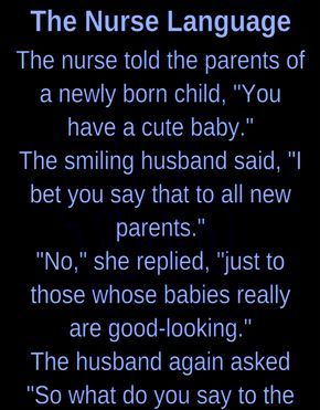 Language of nurse - Nurse Jokes Humour, Hospital Humor, Nurse Jokes, Gsp Puppies, Couples Jokes, Funny Marriage Jokes, Marriage Jokes, Happy Nurses Week, Clean Funny Jokes