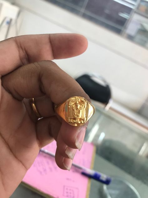 Lord Venkateswara Gold Rings For Men, Venkateswara Swamy Gold Rings For Men, Balaji Rings For Gents, Dad Ring, Gents Rings, Gold Rings For Men, Gold Pendants For Men, Mens Ring Designs, Gold Finger Rings