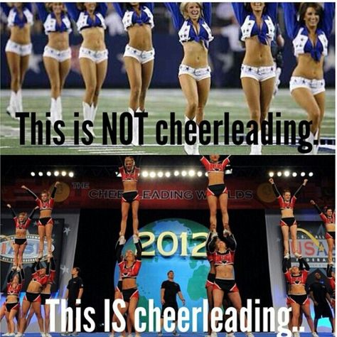 Truth Cheer Is A Sport, Cheer Vs Dance, Cheer Sayings, Cheer Hacks, Cowboy Cheerleaders, Cheerleading Quotes, Allstar Cheerleading, School Cheerleading, Cheerleading Competition