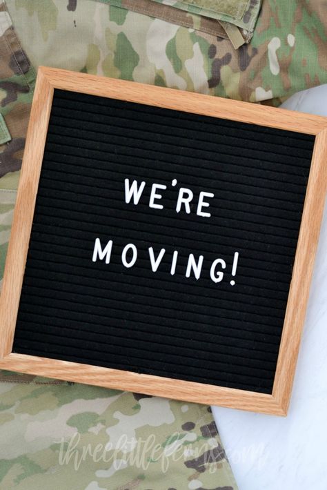 Military PCS move announcement! #pcsmove #milso #milspouse We're Moving Announcement, Moving Announcement Photo, Pcs Move, Happy With My Life, Military Wife Life, Army Wife Life, Military Move, Navy Girlfriend, Moving Photos