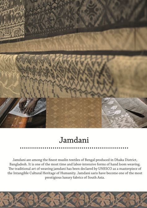 Jamdani Saree Photography, Art Forms Of India, Mood Board Fashion Inspiration, Indian Culture And Tradition, India Textiles, Embroidery Fashion Detail, Colour Collection, Textile Prints Design, Indian Prints