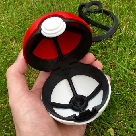 PokeBall - Fully Functional with Button and Hinge by MrFozzie - Thingiverse Cowboy Store, 3d Printing Toys, Pokemon Ideas, Master Ball, Pokemon Toys, Pokemon Ball, Poke Ball, 3d Ideas, 3d Printing Art