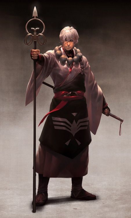 It is how the monk should looks like. Monk's robe and khakkhara - his sounding staff. Wizard Armor, Armor Clothes, Adam Lee, Jem Carstairs, Avatar 1, Forgotten Realms, Male Character, Call Of Cthulhu, Fantasy Male