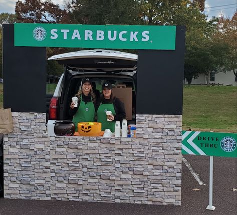 Trunker Treat Ideas, Starbucks Halloween, Teal Pumpkin, Coffee Theme, Trunk Or Treat, Holidays Halloween, Trick Or Treat, Fun Crafts, Coffee Shop