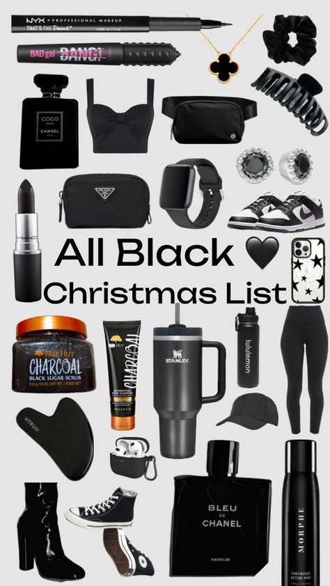 Christmas List | Christmas List for my Girl | Christmas Black | All Black Christmas | Black | Christmas | Black | Black Christmas Aesthetic ~ Christmas List Ideas ~ Christmas list Teen ~ Christmas List Teenage Girl ~ Christmass List 2023 ~ Christmas List ideas 2023 | Christmas list ideas for women All Black Christmas, Black Christmas Aesthetic, Teen Christmas List, Aesthetic Christmas List Ideas, Christmas List Ideas For Women, Aesthetic Christmas List, Black Teenage Girl, Christmas List Ideas, Big Blue House