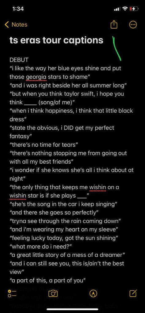 Caption For Taylor Swift Concert, Taylor Swift Debut Captions, Debut Era Makeup, Taylor Swift Ig Captions Summer, Taylor Swift Midnight Captions, Eras Your Captions, Taylor Swift Captions Instagram Reputation, Taylor Swift Captions Reputation, Eras Captions