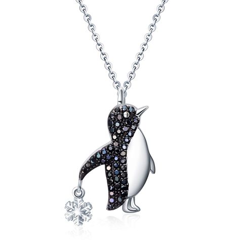 PRICES MAY VARY. 💖 Design: A cute animal necklace from the penguin collection.Made with 925 sterling silver plus with AAA+ cubic zirconia,classical,cute and fashion.It's fit any occasion. 💖 Material: 925 sterling silver penguin necklace,hypoallergenic, tarnish resistant,nickel-free,lead-free,cadmium-free,suitable for long-term wear,not contain any allergic element. 💖 Size: Penguin pendant:0.56*0.91inch,chain Length:18 +2 inch extension chain.Packaging: 1x penguin jewelry; 1 x polishing cloth Penguin Pendant, Halloween Prom, Girls Christmas Gifts, Penguin Jewelry, Penguin Necklace, Snowflake Necklace, Animal Necklace, Diamond Pendant Sets, Christmas Idea