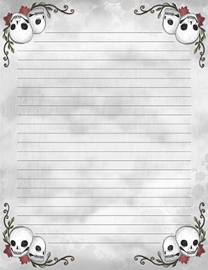 Free Printable Halloween Stationery Cute Lined Paper, Cute Letter Paper, Halloween Writing Paper, Free Printable Stationery Paper, Vintage Writing Paper, Journal Printables Free, Stationary Printable, Free Printable Halloween, Writing Paper Printable Stationery