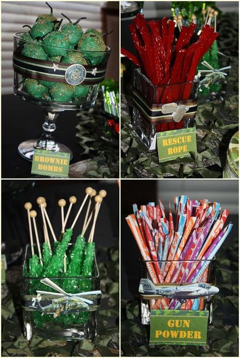 Camo Birthday Party Food Ideas | Camo birthday party, Army birthday ... Halo Birthday Parties, Fortnight Birthday, Halo Birthday, Halo Party, Camo Birthday Party, Camouflage Party, Fort Nite, Army Birthday Parties, Army Birthday