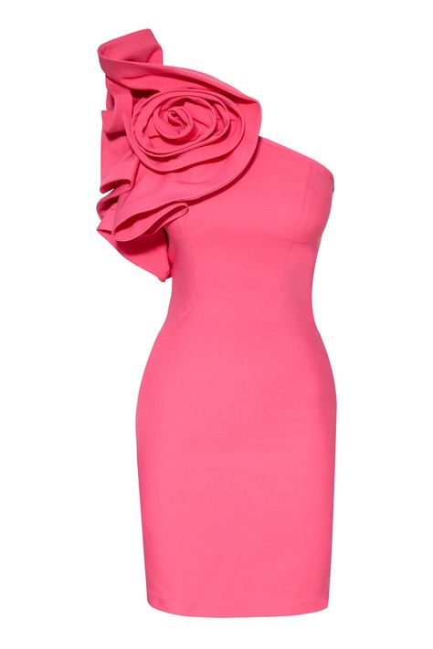 Hot pink cocktail dress