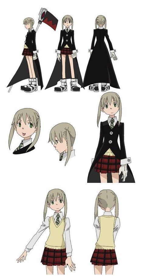 Soul Eater Maka Soul Eater Cosplay, Maka Albarn, Soul X Maka, Soul And Maka, Ouran Host Club, Anime Soul, Model Sheet, Soul Eater, Character Sheet