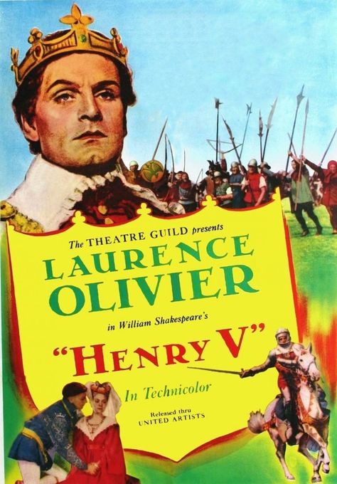 Henry V (1944) - Laurence Olivier John Laurie, Robert Newton, King Henry V, V Quote, Henry V, Laurence Olivier, Old Movie, Faye Dunaway, Shakespeare Plays